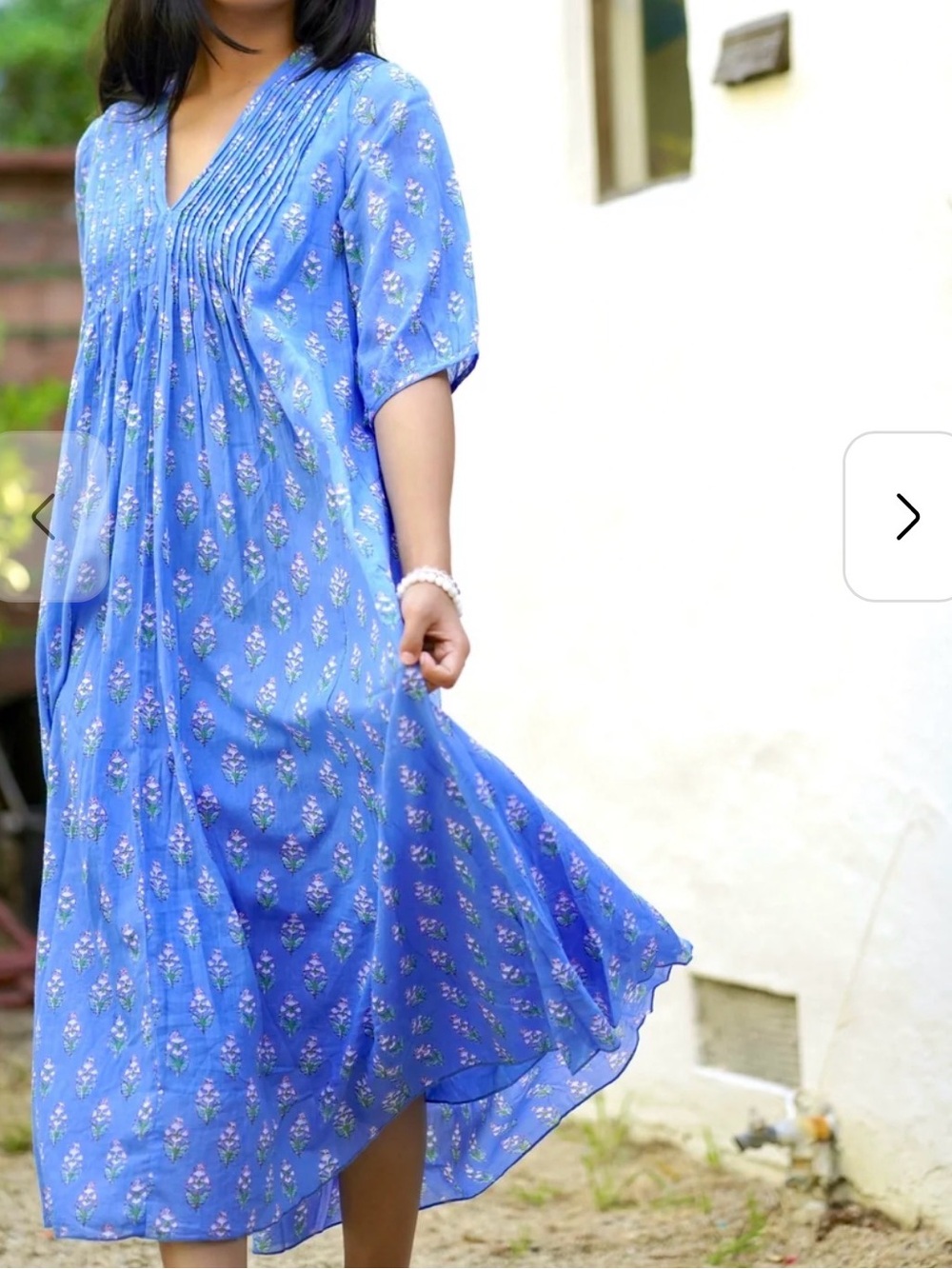 Dolma Blue Printed dress